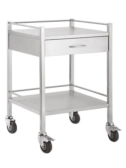 MEDICART 32, zdravotnický vozík, 600x490x900 mm, nerez